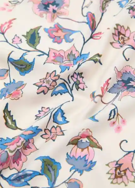 Pañuelo Magda Crudo Talla 99 Mujer Mango