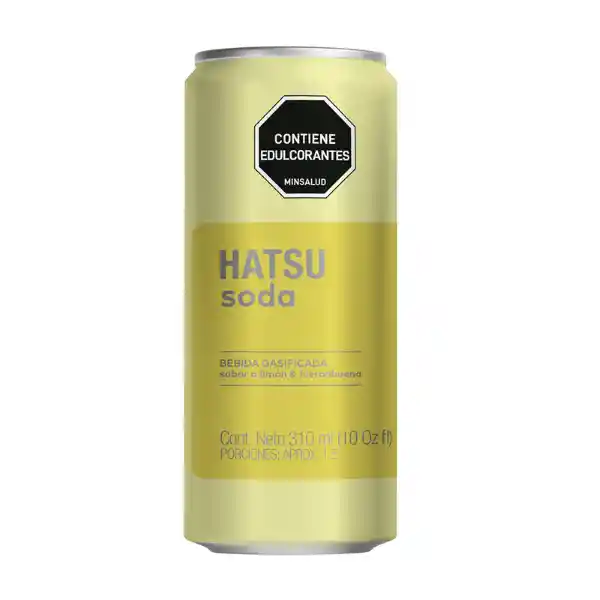 Hatsu Soda Limón y Hierbabuena