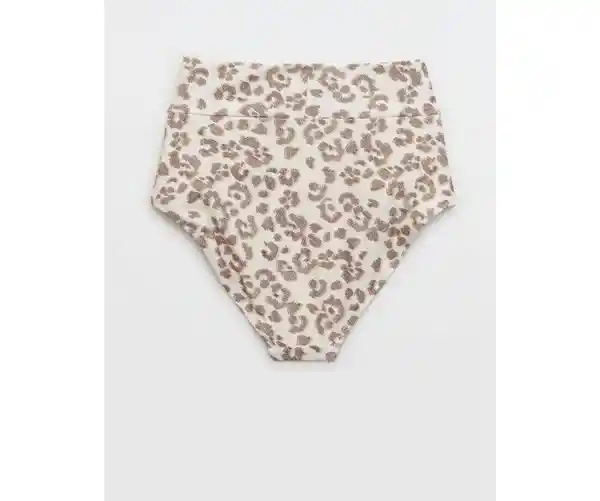 Panti Traje de Baño Aerie Beige Talla MEDIUM American Eagle