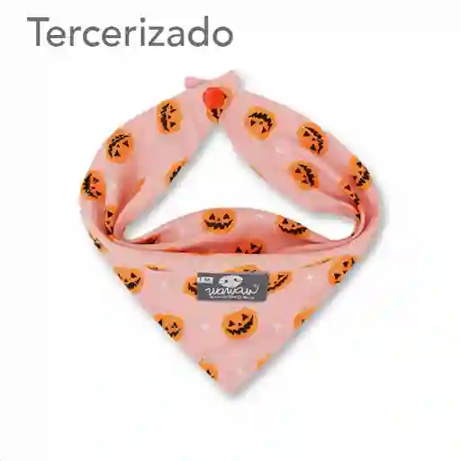 Pañoleta Para Mascota Calabazas Rosa XL
