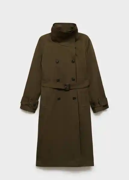 Abrigo Trench Laura Khaki Talla XS  Mujer Mango