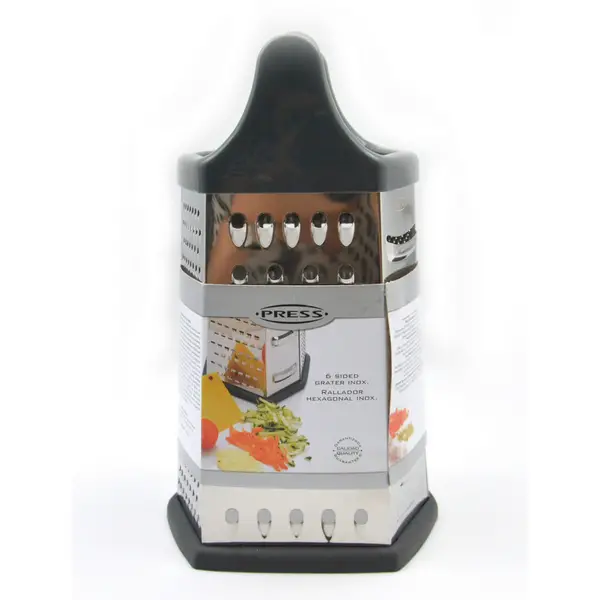 Inox Press Rallador Rallo Cocina 6 Caras Hexagonal Acero 86501