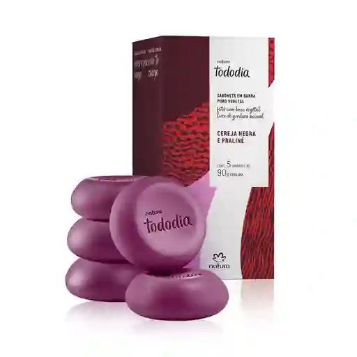 Jabón en Barra Puro Vegetal Cereza Negra y Praliné