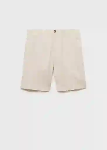 Bermuda Carp Crudo Talla 44 Hombre Mango