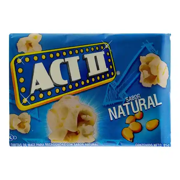 Act Ii Snack Snack Maíz Natural