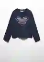 Camiseta Grow Navy Talla 08 Niñas Mango