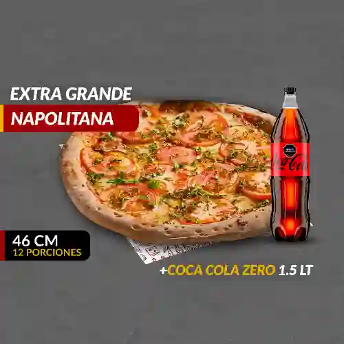 Pizza (xl) Napolitana + Coca Zero 1,5l