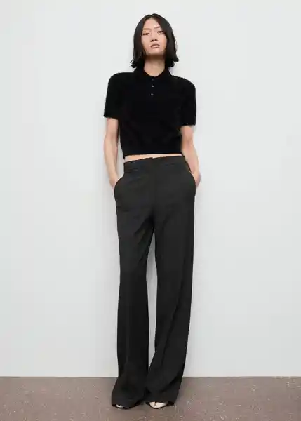 Saco Jersey Pelipol Negro Talla XS Mujer Mango