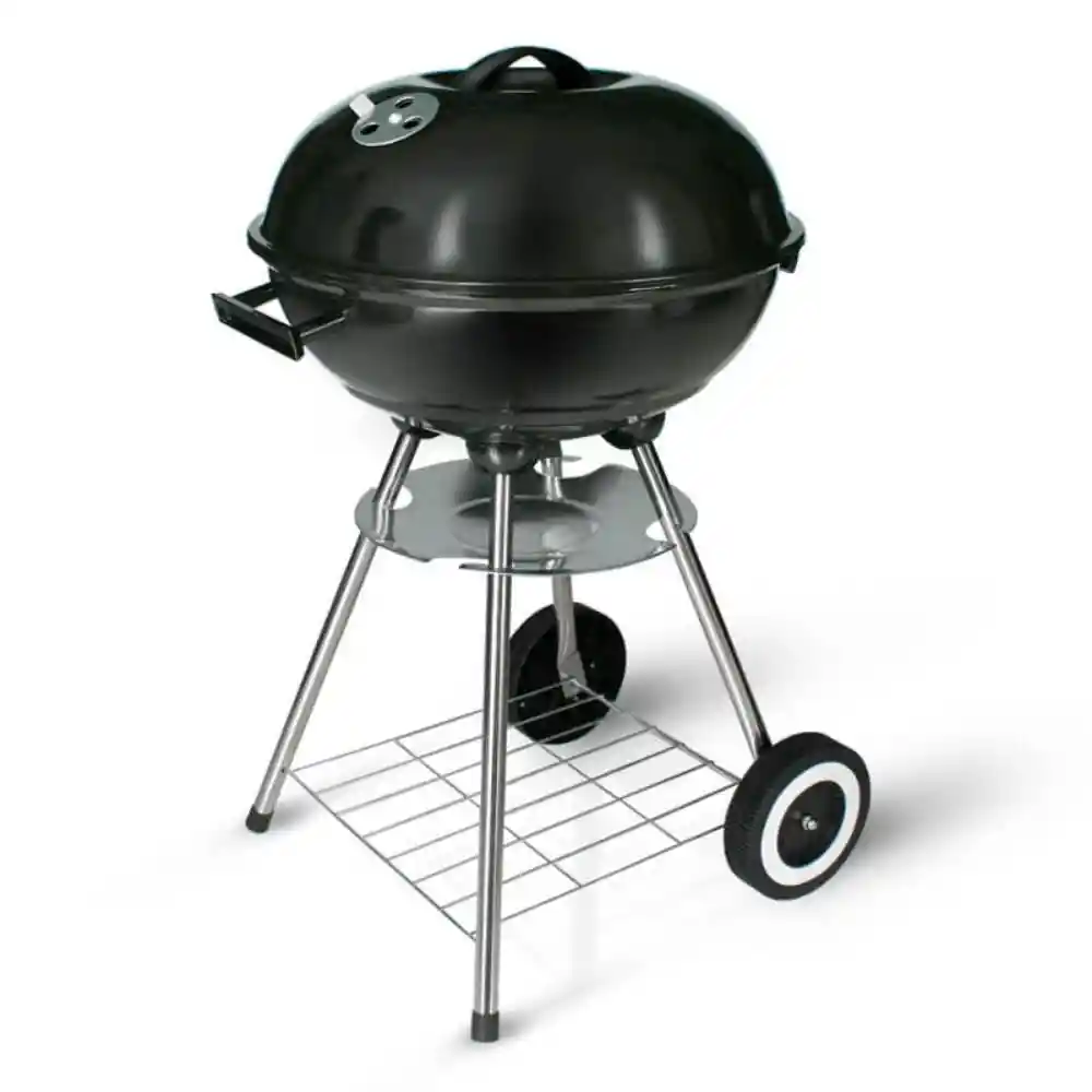  Asador De Carbon Bbq  Portable Con Ruedas  Home Elements  