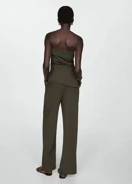 Top Riga Khaki Talla S Mujer Mango