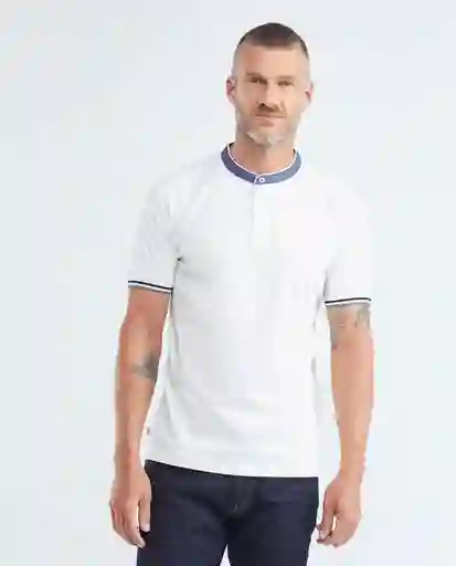 Camiseta Polo Neru Neck Blanco 0 Claro Talla L Chevignon