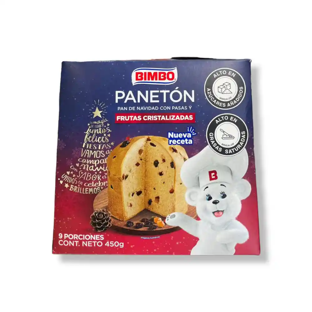 Bimbo Panetón con Frutas Confitadas y Uvas Pasas