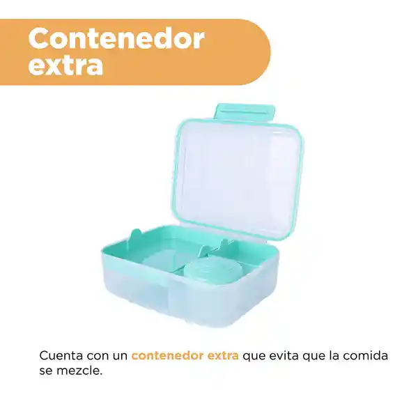 Contenedor Para Alimentos Portátil de Serie Verde Miniso