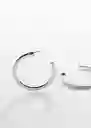 Pendientes Fede Plata Talla 99 Mujer Mango