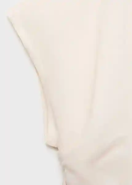 Top Bari Offwhite Talla M Mujer Mango