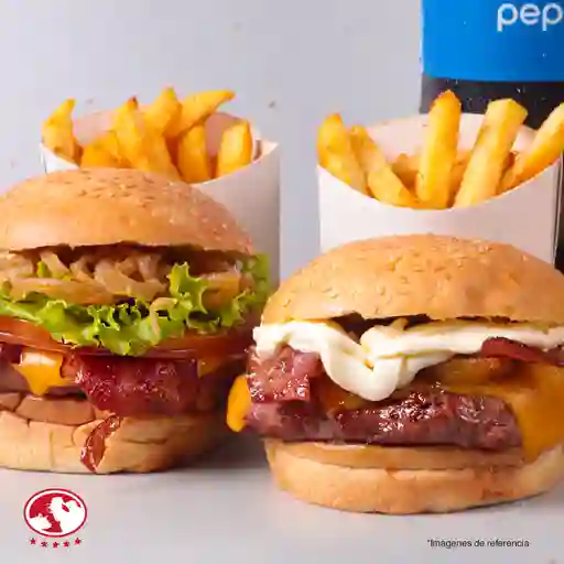 2 Combos Hamburguesas Sevillana