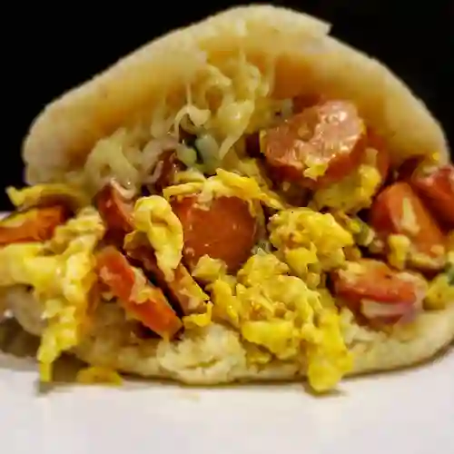 Arepa con Huevos Rancheros