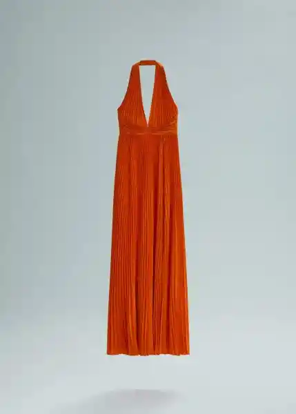 Vestido Penny Naranja Talla M Mujer Mango