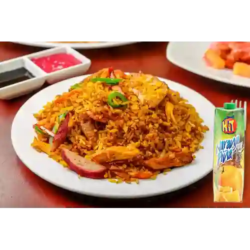 Combo Arroz Mixto para 2 + Hit Naranja Piña 1 l