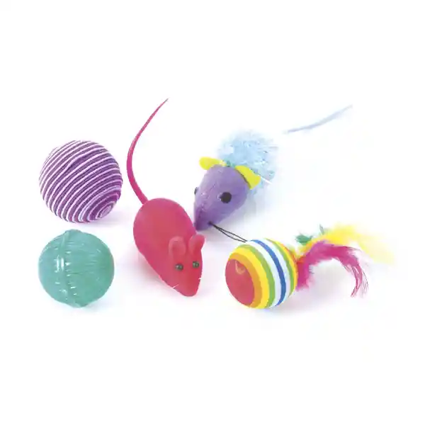 Jarapets Juguete Para Gato Ratones y Pelotas Mix CT12007