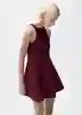 Vestido Xiqui Granate Talla M Mujer Mango