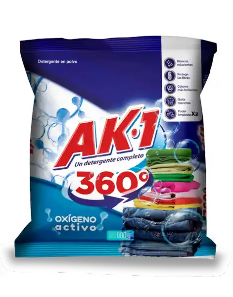 Ak-1 Detergente 360 Oxigeno Activo