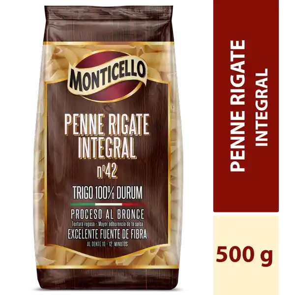 Monticello Pasta Penne Rigate Integral 500 g