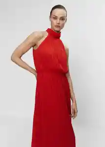 Vestido Leti-a Rojo Talla M Mujer Mango