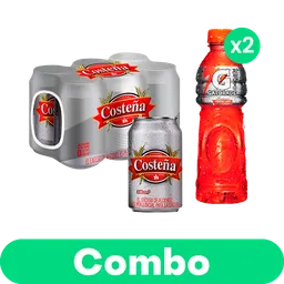 Combo 2 Pack Gatorade 1L + 6 Pack Costeña
