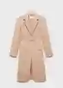 Abrigo Makeup Nude Talla 24 Mujer Mango
