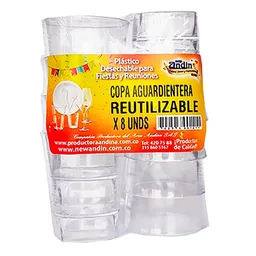 New Andin Copa Aguardientera Reutilizable