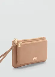 Monedero G Nil Beige Talla 99 Mujer Mango