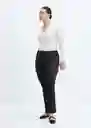 Jean Sienna Negro Talla 32 Mujer Mango