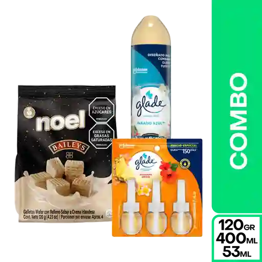 Combo Mamá Galleta Noel Baileys + Paraiso Azul + Aceite Natural