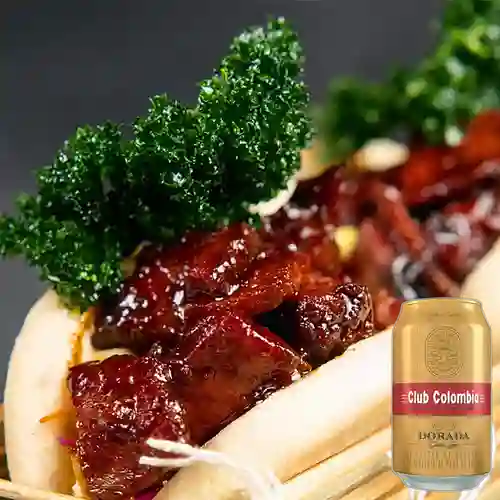 Combo Short Rib Buns + Club col. Dorada Lta 330ml