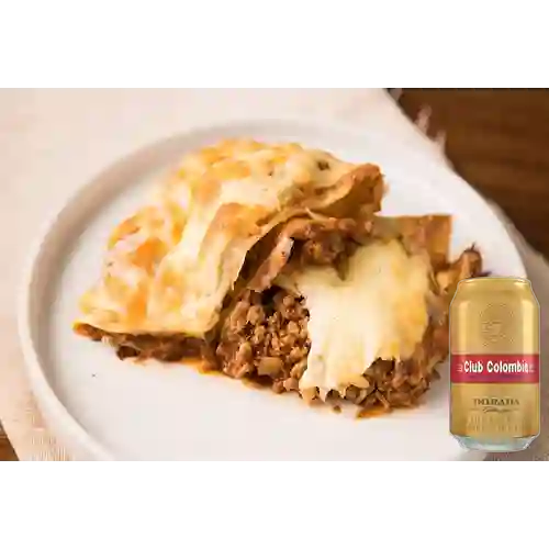 Combo Crepe Boloñesa + Club col. Dorada Lta 330ml