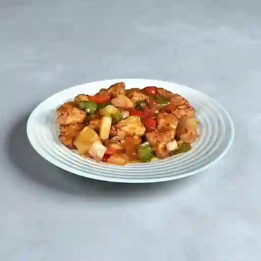 Agridulce de pollo (2-3 personas)