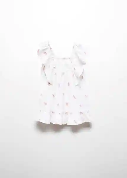 Vestido Multi Offwhite Talla 66 Niñas Mango