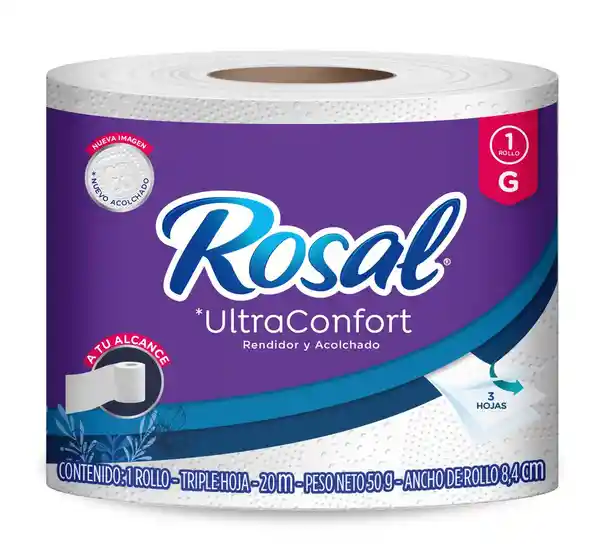 Rosal Papel Higiénico Ultra Confort Triple Hoja