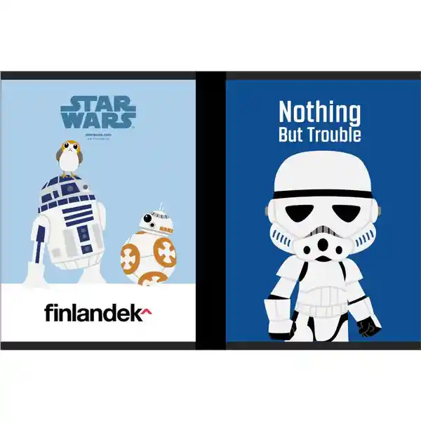 Finlandek Cuaderno Cosido Rayado Star Wars 50 Hojas