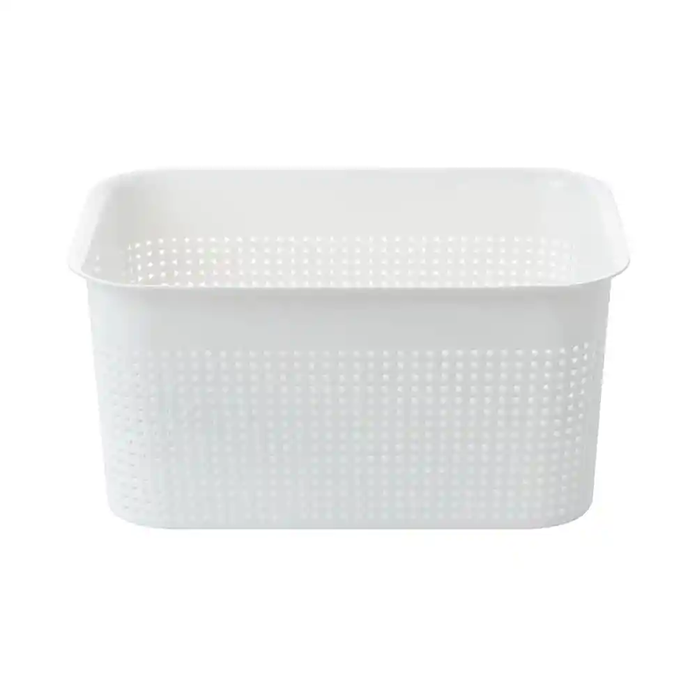 Miniso Cesta Almacenamiento Hueco Orificio Redondo Blanco Verde