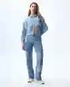 Chaqueta Mujer Azul Talla M 321G003_AZU114604 Americanino