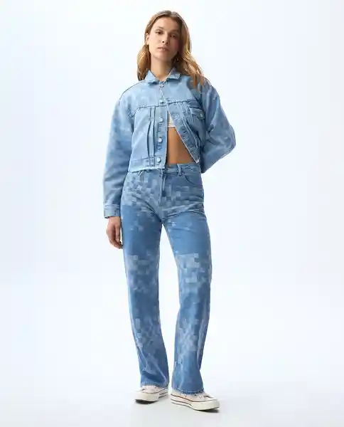 Chaqueta Mujer Azul Talla M 321G003_AZU114604 Americanino