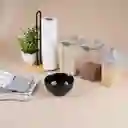 Tazón de Cerámica Serie Silver Grey Negro Miniso