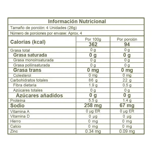 Tostadas de maiz susanita x 100g