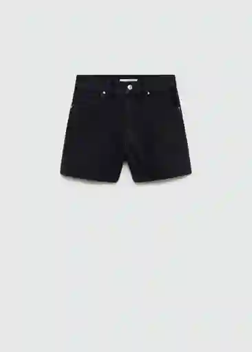 Short Zoe Tejano Negro Talla 38 Mujer Mango