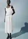 Vestido Trenza Blanco Talla M Mujer Mango