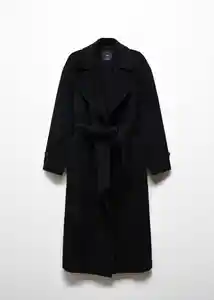 Abrigo Verdi Negro Talla 18 Mujer Mango