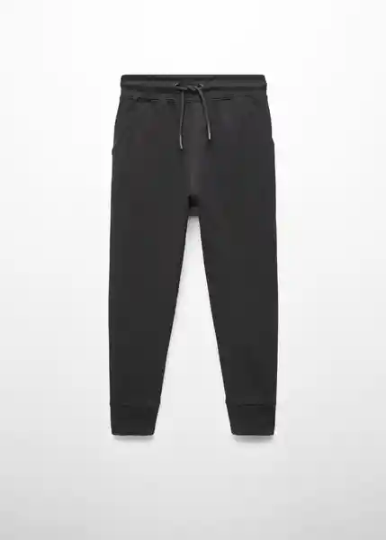 Pantalón Zipper Negro Talla 06 Niños Mango