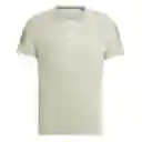 Adidas Camiseta Gym + Bl Tee Para Hombre Gris Talla S